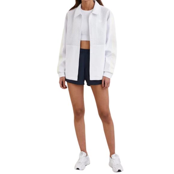 J.Lindeberg Nevaeh Coach Jacket White Medium NWT – Golf Performance Outerwear - Picture 4 of 9